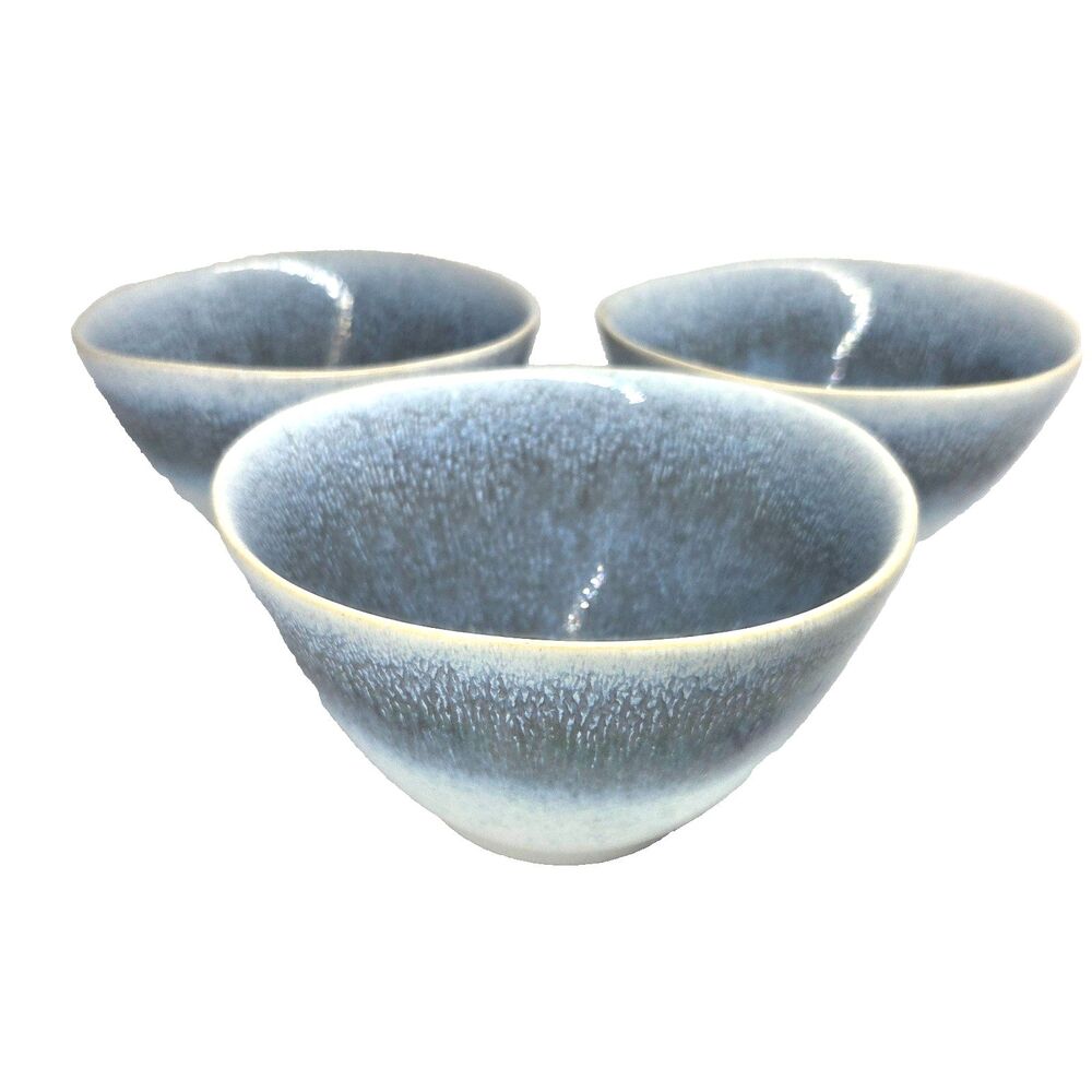 Sur La Table Cloud Blue Cereal Bowls 6" Portugal Set of 3